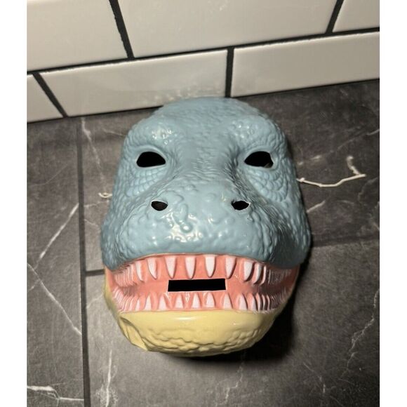 Vintage Halloween Mask Weird Unusual Retro Dinosaur Lizard K&M International1996 - Picture 2 of 9